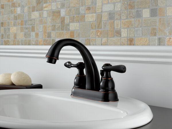 Two Handle Centerset Bathroom Faucet In Oil Rubbed Bronze - Zogies Deals