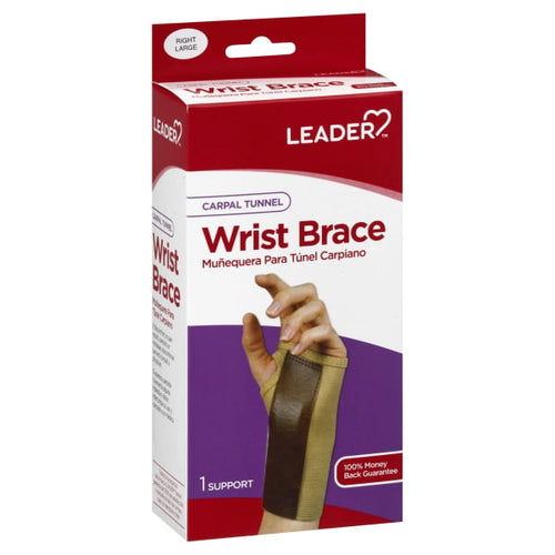 Leader Carpal Tunnel Wrist Brace, Large, Right - Zogies Deals