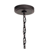 Kichler Coltyn 3-Light Anvil Iron Coastal Bowl Pendant Light